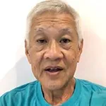 Niueperiti Lesatele, age 69, walking freely without holding onto railings after Joint Genesis.